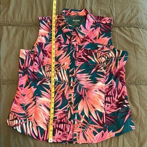 Reel Legends Bold Tropical Print Sleeveless Top